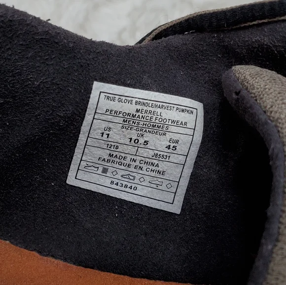 MERRELL True Glove Brindle/Harvest Pumpkin J85531 Hiking Men's SZ 11. - Picture 4 of 11